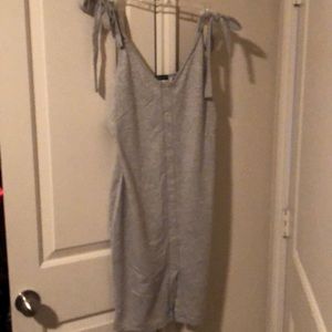 Gray casual summer dress
